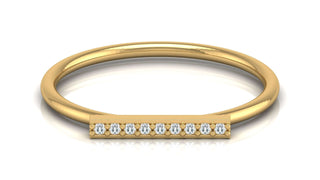 The Crescent Light Ring by Aupulent Jewellery 100% certified lab grown diamonds