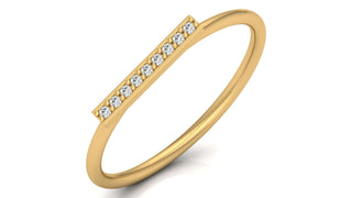 The Crescent Light Ring by Aupulent Jewellery 100% certified lab grown diamonds