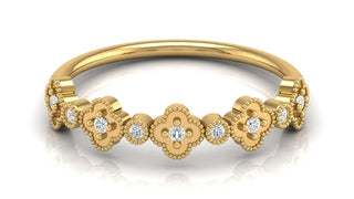 The Four-Leaf Clover Ring by Aupulent Jewellery 100% certified lab grown diamonds
