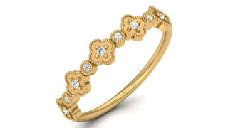 The Four-Leaf Clover Ring by Aupulent Jewellery 100% certified lab grown diamonds