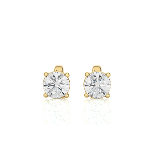 2.00 Carat Round Brilliant Lab-Grown Diamond Stud Earrings by Aupulent Jewellery 100% certified lab grown diamonds