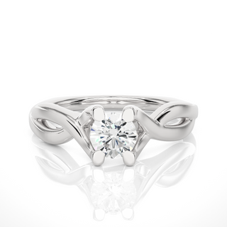 The Twin-Knot Flame Ring  by Aupulent Jewellery 100% certified lab grown diamonds