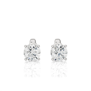 0.50 cts Round Earring Stud Modern 38636 Best Seller