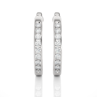 The Crescent Half-Hoop Earrings by Aupulent Jewellery 100% certified lab grown diamonds