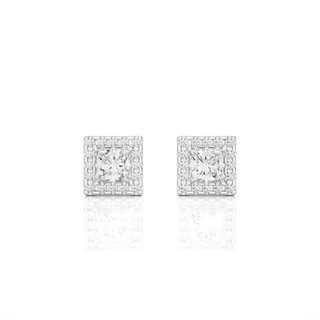 The Shining Square Studs by Aupulent Jewellery 100% certified lab grown diamonds