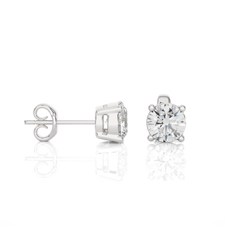 Round Earring Stud Classic - 1.00 cts