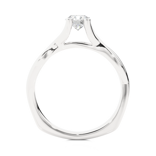 The Twin-Knot Flame Ring  by Aupulent Jewellery 100% certified lab grown diamonds