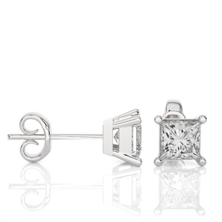 The Princess-Cut Tiffany Studs by Aupulent Jewellery 100% certified lab grown diamonds