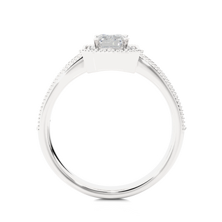 The Emerald-Cut Majesty Ring Mock by Aupulent Jewellery 100% certified lab grown diamonds