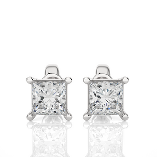 The Princess-Cut Tiffany Studs by Aupulent Jewellery 100% certified lab grown diamonds