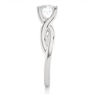 The Twin-Knot Flame Ring  by Aupulent Jewellery 100% certified lab grown diamonds