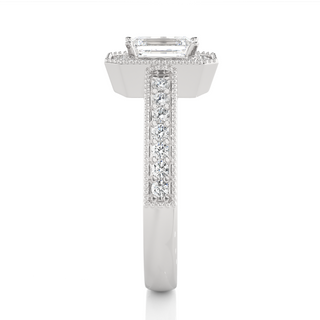 The Emerald-Cut Majesty Ring Mock by Aupulent Jewellery 100% certified lab grown diamonds
