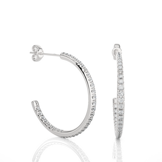 Hypnotic Half-Hoop Studs by Aupulent Jewellery 100% certified lab grown diamonds
