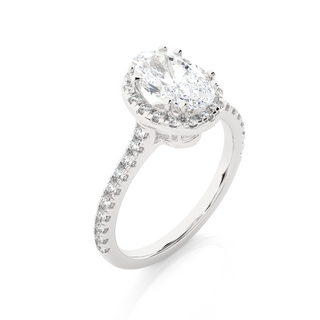 The Oval Elegance Ring by Aupulent Jewellery 100% certified lab grown diamonds