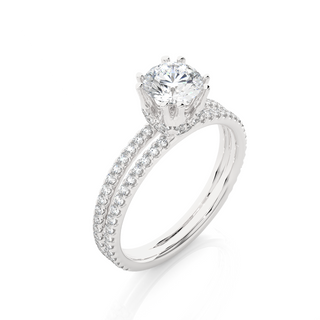 The Twin Halo Ring by Aupulent Jewellery 100% certified lab grown diamonds