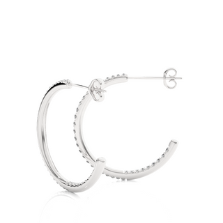 Hypnotic Half-Hoop Studs by Aupulent Jewellery 100% certified lab grown diamonds