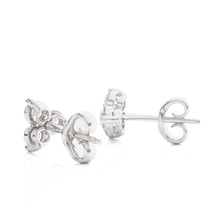 The Three-Leaf Clover Studs by Aupulent Jewellery 100% certified lab grown diamonds