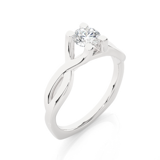 The Twin-Knot Flame Ring  by Aupulent Jewellery 100% certified lab grown diamonds