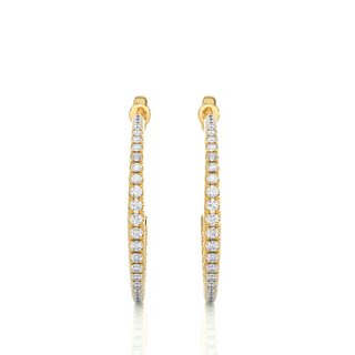 Hypnotic Half-Hoop Studs by Aupulent Jewellery 100% certified lab grown diamonds