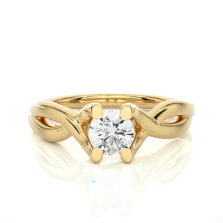 The Twin-Knot Flame Ring  by Aupulent Jewellery 100% certified lab grown diamonds