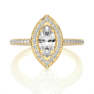 The Dramatic Marquise Ring by Aupulent Jewellery 100% certified lab grown diamonds