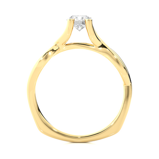The Twin-Knot Flame Ring  by Aupulent Jewellery 100% certified lab grown diamonds