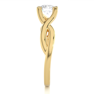 The Twin-Knot Flame Ring  by Aupulent Jewellery 100% certified lab grown diamonds