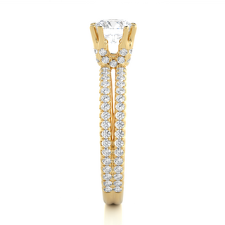 The Twin Halo Ring by Aupulent Jewellery 100% certified lab grown diamonds