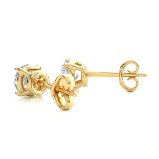 0.50 cts Round Earring Stud Modern 38636 Best Seller