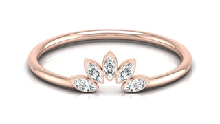 The Rose-Gold Leaflet Ring by Aupulent Jewellery 100% certified lab grown diamonds