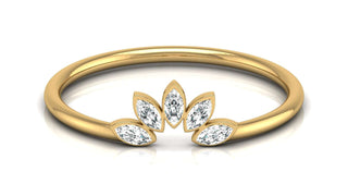 The Rose-Gold Leaflet Ring by Aupulent Jewellery 100% certified lab grown diamonds