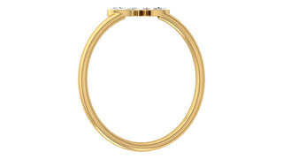 The Rose-Gold Leaflet Ring by Aupulent Jewellery 100% certified lab grown diamonds