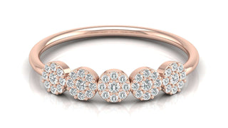 The Penta Love Ring by Aupulent Jewellery 100% certified lab grown diamonds