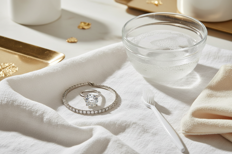 How to Clean Diamond Jewellery at Home: Step-by-Step Care Guide