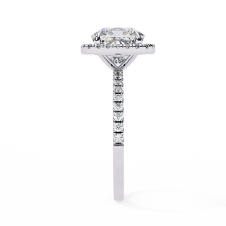 Cushion Ring in Art Deco Style