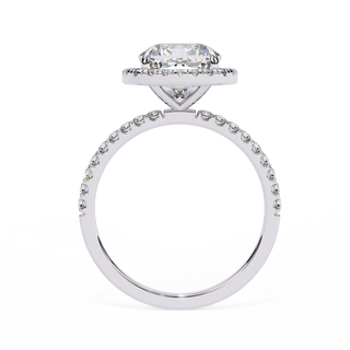 Cushion Ring in Art Deco Style