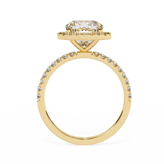 Cushion Ring in Art Deco Style