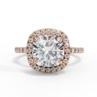 Cushion Ring in Art Deco Style