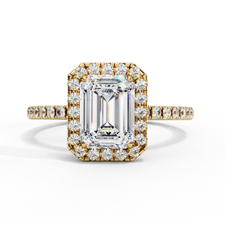 Emerald & Round Statement Ring