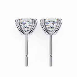 Cushion Lab Grown Diamond Stud Earrings