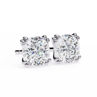 Cushion Lab Grown Diamond Stud Earrings