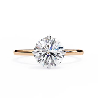 Round Organic Solitaire Ring