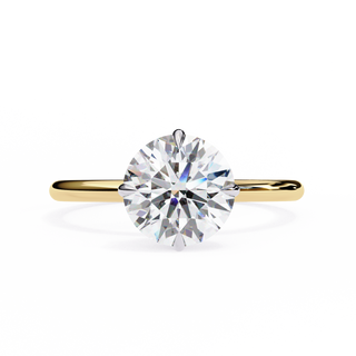 Round Organic Solitaire Ring