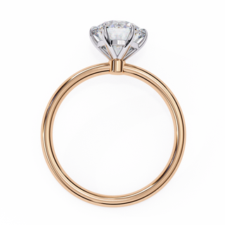 Round Organic Solitaire Ring