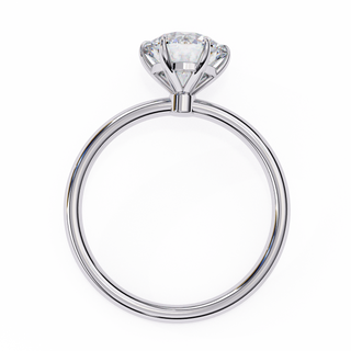 Round Organic Solitaire Ring