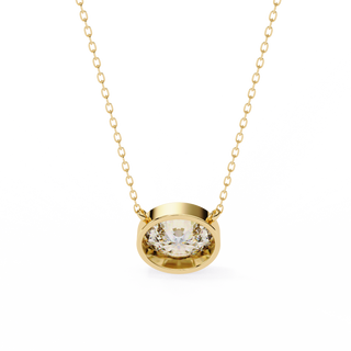 Oval Solitaire Pendant