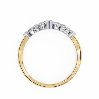 Diamond Wedding Band with Marquise Center