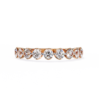 Round Diamond Half Eternity Ring