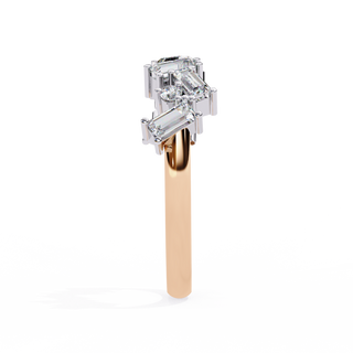 Baguette and Round Diamond Band