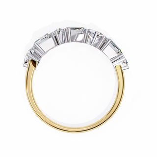 Baguette and Round Diamond Band